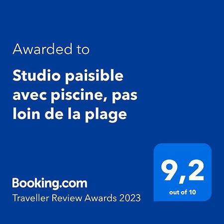 Studio Paisible Avec Piscine, Pas Loin De La Plage Trinite  Exterior foto